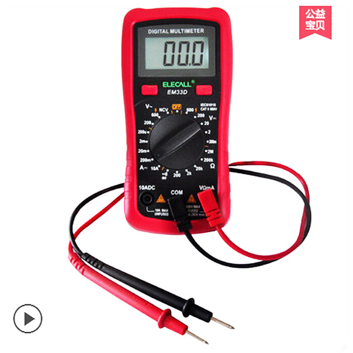 EM33数显表背光万用表数字表替代EM33D高精度钳形电流测量