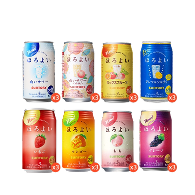 三得利和乐怡气泡果酒微醺低度女士预调鸡尾酒350mL24罐量贩聚会