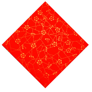 加厚万年红冰梅福字春字斗方对联春联空白手写宣纸批发门心贴