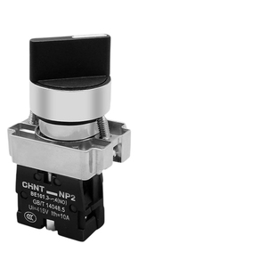 正泰旋钮开关二位自锁NP2-BD21三位BD33自复位转换53按钮常开常闭