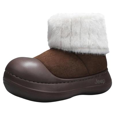 【明星同款】JEEP加绒雪地靴女款