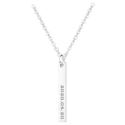 吊坠DIY刻字创意项链订做纯银