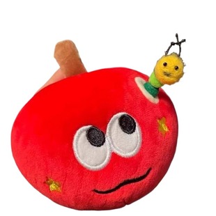 惊喜红苹果挂件毛绒水果玩偶公仔包包挂饰可爱红色摆件圣诞节礼物