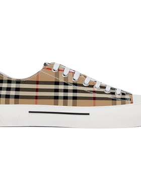免息男鞋BURBERRY格纹棉质