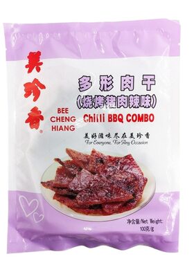 美珍香零食多形烧烤猪肉100g非肉脯肉干办公室休闲小吃新加坡解馋
