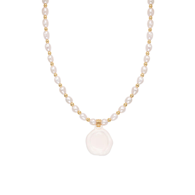 项链淡水珍珠leqiyuan吊坠女