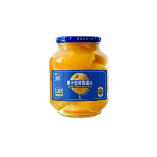 迪趣果汁什锦水果罐头1000g超大罐橘子梨砀山黄桃罐头玻璃0蔗糖