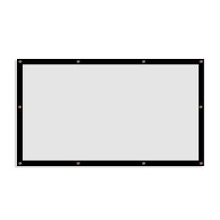 户外露天电影投影幕布纳米高清正投背投双面成像室外露营投影仪幕布120寸150寸200寸简易折叠白软幕布可定制