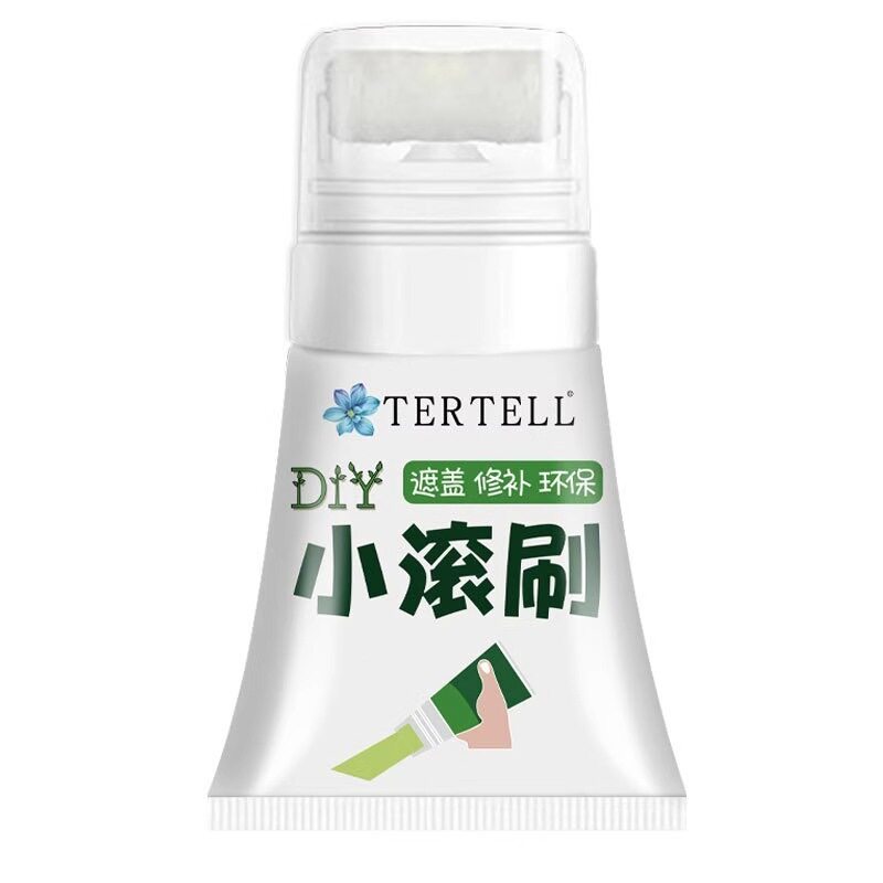 墙面修补神器迷你小滚刷乳胶漆家居白色除污覆盖补墙膏配套工具