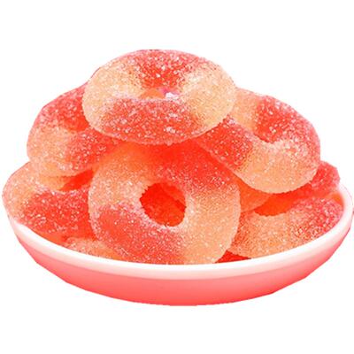 徐福记水蜜桃味甜甜圈散装软糖