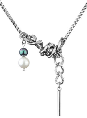 BZV海上生花钛钢缠绕长款项链