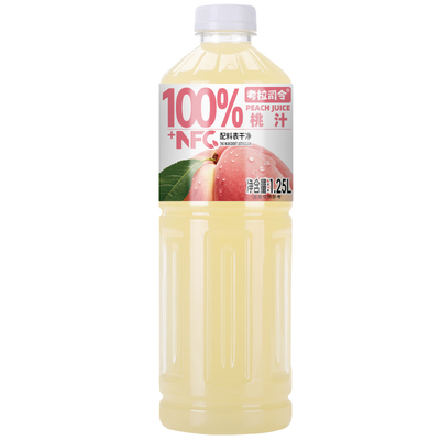 100%桃汁2大瓶装年货聚会必备