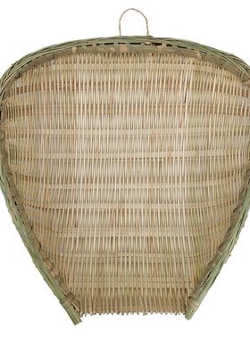 竹青皮筲箕沥水沥米饭竹编制品