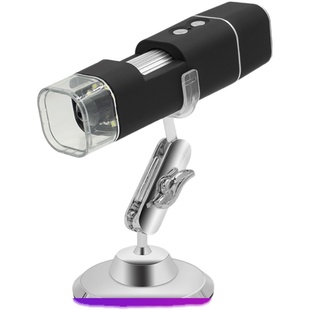 凌凌星高清1000倍USB电子显微镜工业电路板手机维修WIFI数码放大镜头皮毛囊毛孔检测仪便携皮肤测试1600倍