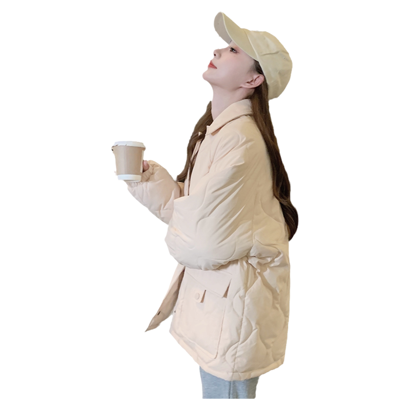 和锋金羽短款韩系棉服外套