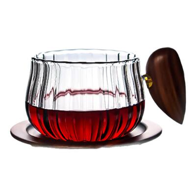 VIANNA木柄手冲咖啡杯玻璃水杯