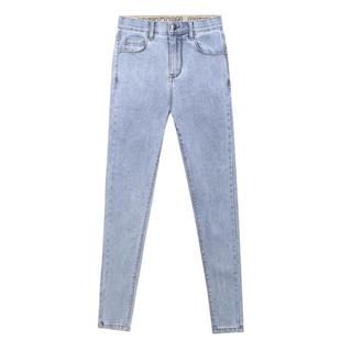 牛仔裤女2025年新款夏季高腰显瘦铅笔裤薄款浅色紧身修身小脚裤子