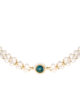 复古巴洛克天然淡水珍珠项链女