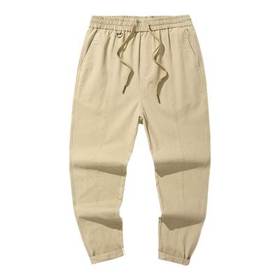 希越宽松纯色九分休闲裤