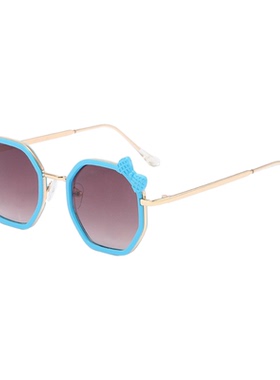 儿童太阳镜女孩可爱蝴蝶结墨镜男童宝宝夏季防紫外线眼镜遮阳镜