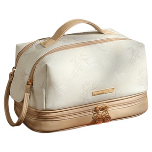 新中式化妆包女大容量新款2026高端便携式外出轻奢化妆刷袋收纳包