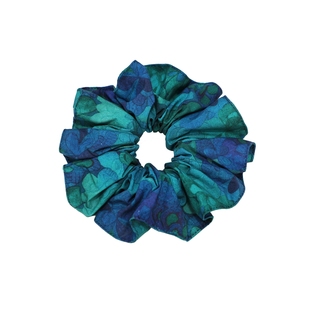 利伯缇翡翠绿色肥肠圈英式发绳头绳复古甜美发圈纯棉小众设计发饰