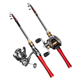 一将达瓦路亚伸缩杆短节迷你收缩便携振出式溪流钓鱼海竿远投全套