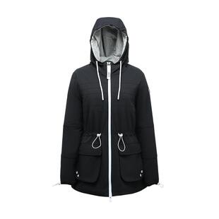 JOTT女士冬季连帽收腰棉服休闲百搭棉衣时尚简约舒适保暖棉服外套