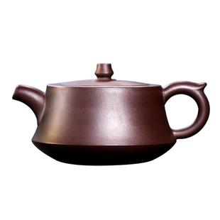 宜兴紫砂壶纯手工名家泡茶壶单壶家用大小容量茶具老紫泥柱础壶