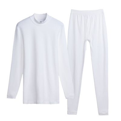 100%纯棉秋衣秋裤套装男女线衣裤