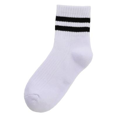儿童袜子春秋纯色运动袜校服袜男童女童宝宝棉袜学生大童中筒袜