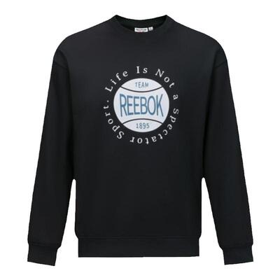 锐步男女同款篮球元素圆领卫衣