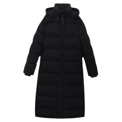 白鹅绒长款羽绒服超长款