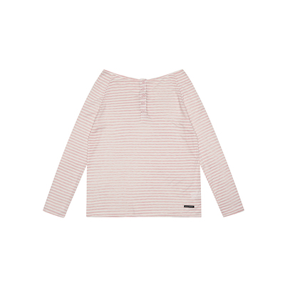 F383美式复古条纹撞色防晒长袖