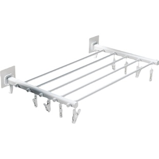 窗户晒鞋子神器封闭阳台飘窗毛巾袜子晾衣架窗台可折叠枕头晾晒架