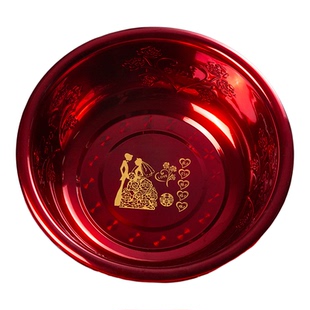 结婚脸盆套装十全十美红脸盆搪瓷婚庆脸盆女方新娘陪嫁妆喜庆用品