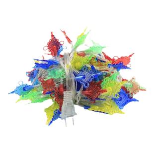 新年连串led红灯笼户外防水防冻彩灯中国结春节挂饰房间院子布置