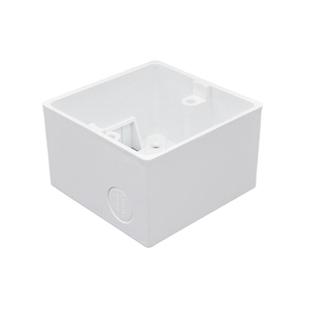 加高加深明线盒开关插座86型52mm接线底盒双联明装插座盒加厚线盒