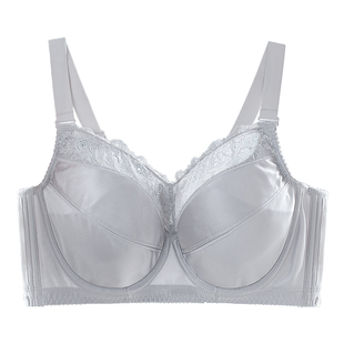 大胸薄款内衣有钢圈聚拢防下垂超薄全罩杯全包显胸小ef大罩杯文胸