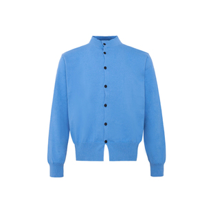 VERY FEWEST cleanfit基础纯色老钱立领毛衣针织衫男女款