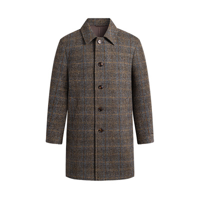 Navigare纯羊毛通勤呢大衣