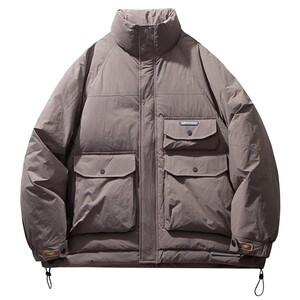 山系户外机能风高端90白鸭绒加厚工装羽绒服男冬季新款保暖外套