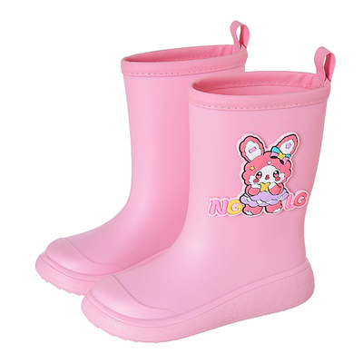 高筒防水防滑中大童雨靴