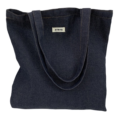 牛仔帆布包男女大容量单肩托特包