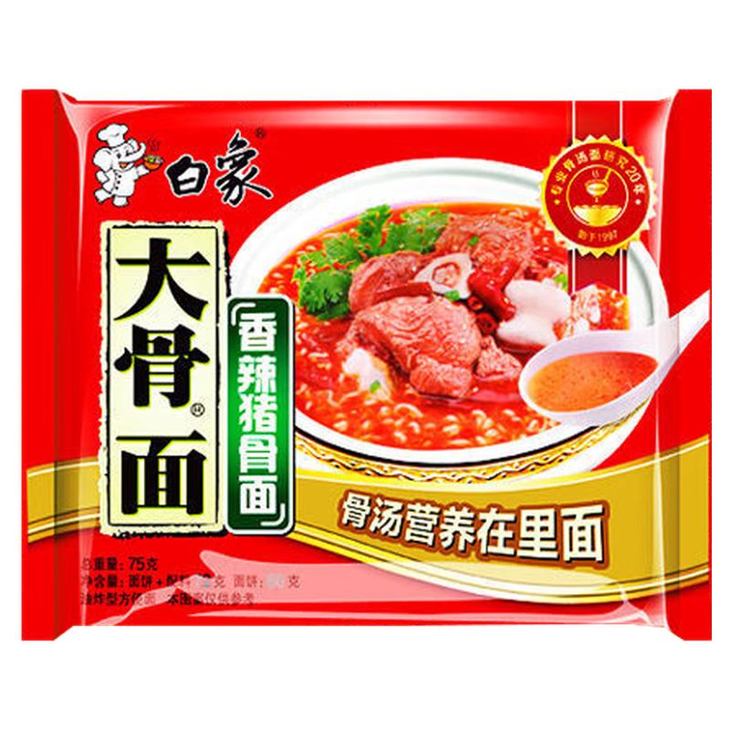 白象红烧排骨味面78克猪骨面袋冲泡方便面/拉面/面