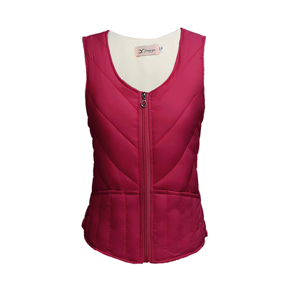 羽绒棉马甲短款保暖背心拉链