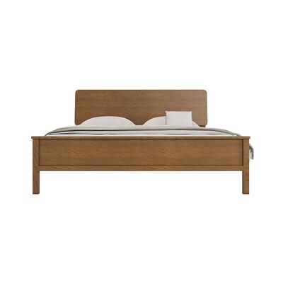 曲美家居中古风1.8米实木床