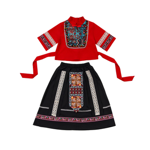 广西三月三少数民族服儿童男女壮族演出服白族土家族苗族瑶族服饰