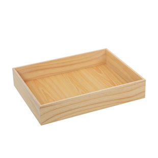 丁峰·水果鲜花包装盒 实木法式礼盒 木质无盖托盘展示陈列盒