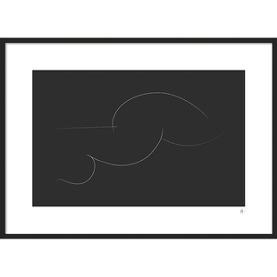 鳟鱼 签约艺术家 客厅画抽象人物线条装饰画小众艺术壁画卧室挂画